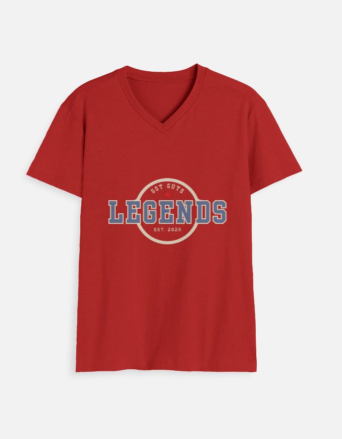 Legends V Neck T-Shirt - Image 5
